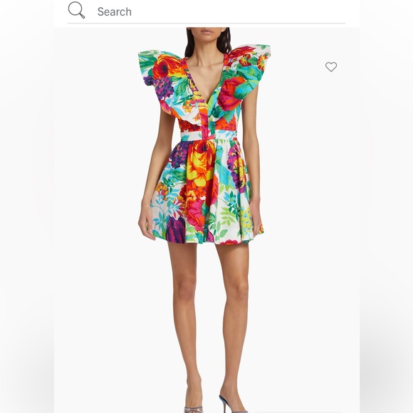 $255 LDT
Evelyn Floral Ruffled Cotton Poplin Minidress size6 - Picture 2 of 8